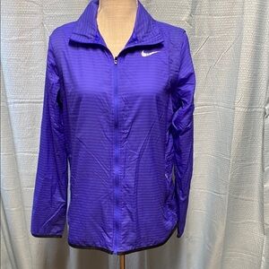 Nike‎ size medium Women's Vibrant Blue Utility Jacket sun protection rain